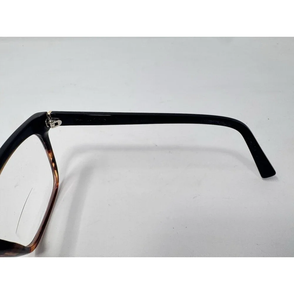 Christian Siriano Anna Square Eyeglass Frames Only Black Tortoise 54-19-140